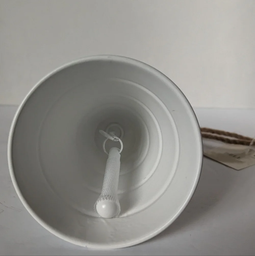 Target Bullseye Playground Summer Nautical White & Bronze 2pc Farmhouse Bells - Picture 8 of 11